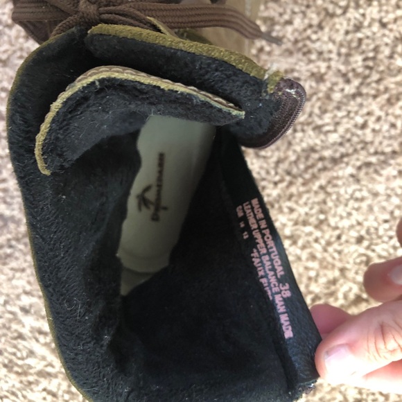 Olive Green Leather Dromedaris Boots - Picture 5 of 5